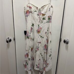 Wayf Cream Sleeveless Dress